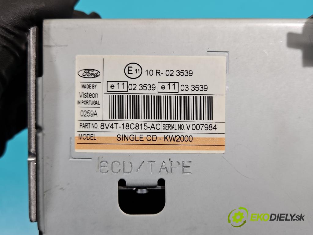 Ford Kuga Mk1 2008-2013 2.0 TDCi 136 HP manual 100 kW 1997 cm3 5- Radio originál 8V4T-18C815-AC