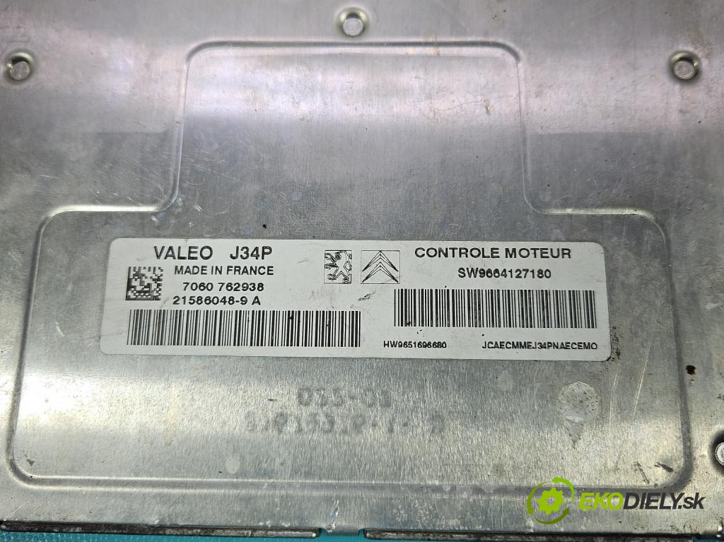 Peugeot 207 1.4 8v 73 HP manual 54 kW 1360 cm3 5- riadiaca jednotka motora 9664127180
