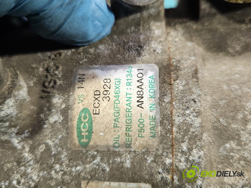 Hyundai I30 I 2007-2012 1.4 16v (G4FA) 109 HP manual 80,2 kW 1396 cm3 5- Kompresor: klimatizácie F500-AN8AA01 (Kompresory klimatizácie)