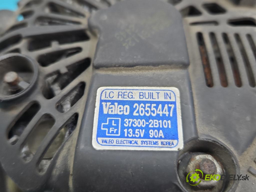 Hyundai I30 I 2007-2012 1.4 16v (G4FA) 109 HP manual 80,2 kW 1396 cm3 5- Alternator 37300-2B101 (Alternátory)