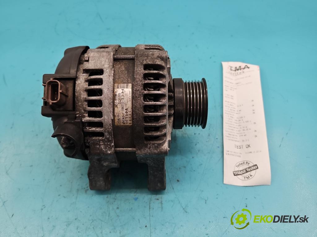 Volvo V50 1.6 D 109 HP manual 80 kW 1560 cm3 5- Alternator 3M5T-10300-YE (Alternátory)