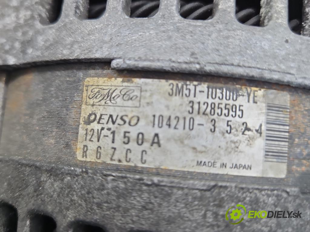 Volvo V50 1.6 D 109 HP manual 80 kW 1560 cm3 5- Alternator 3M5T-10300-YE (Alternátory)