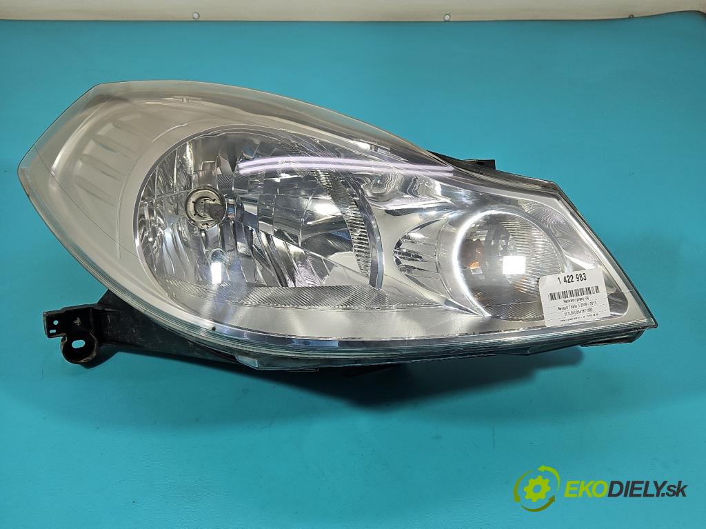 Renault Thalia II 2008-2013 1,2.0 16V 75 HP manual 55 kW 1149 cm3 4- Reflektor: pravý  (Pravé)