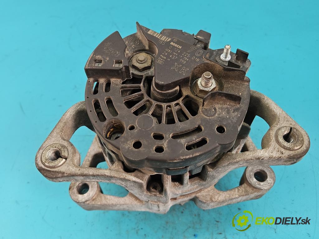 Opel Agila A 2000-2007 1.2 16V 75 HP manual 55 kW 1199 cm3 5- Alternator 0124225018 (Alternátory)