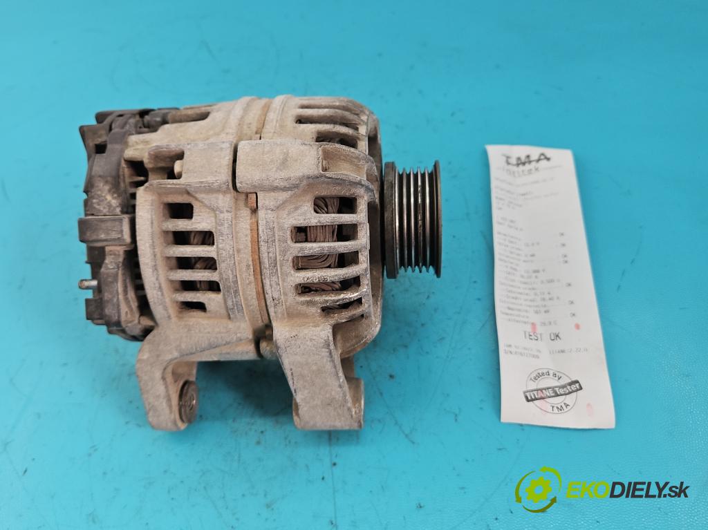 Opel Agila A 2000-2007 1.2 16V 75 HP manual 55 kW 1199 cm3 5- Alternator 0124225018 (Alternátory)