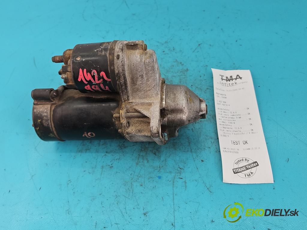Opel Agila A 2000-2007 1.2 16V 75 HP manual 55 kW 1199 cm3 5- štartér D6RA162 (Štartéry)