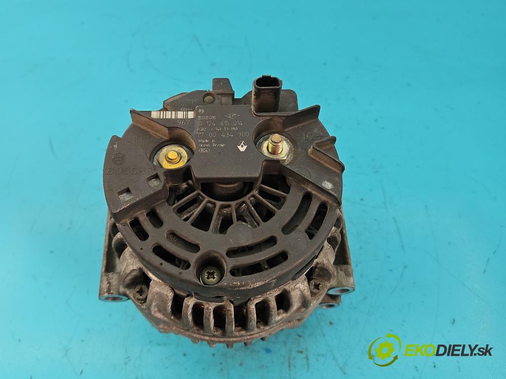 Renault Scenic I 1996-2003 1.6 16V 107 HP manual 79 kW 1598 cm3 5- Alternator 0124415014 (Alternátory)