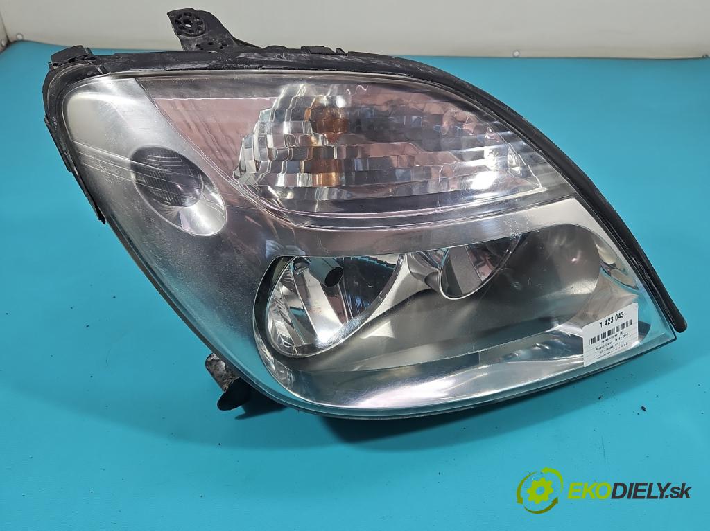 Renault Scenic I 1996-2003 1.6 16V 107 HP manual 79 kW 1598 cm3 5- Reflektor: pravý 7700432097 (Pravé)