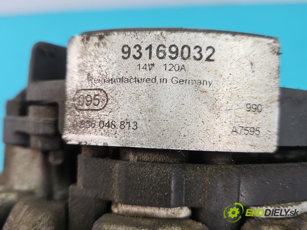 Opel Astra III 2004-2014 1.9 cdti 101 HP manual 74 kW 1910 cm3 5- Alternator 93169032 (Alternátory)