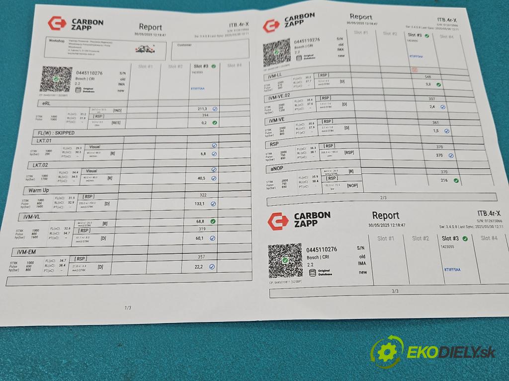 Opel Astra III 2004-2014 1.9 cdti 101 HP manual 74 kW 1910 cm3 5- vstrek 0445110276 (Vstrekovač paliva)