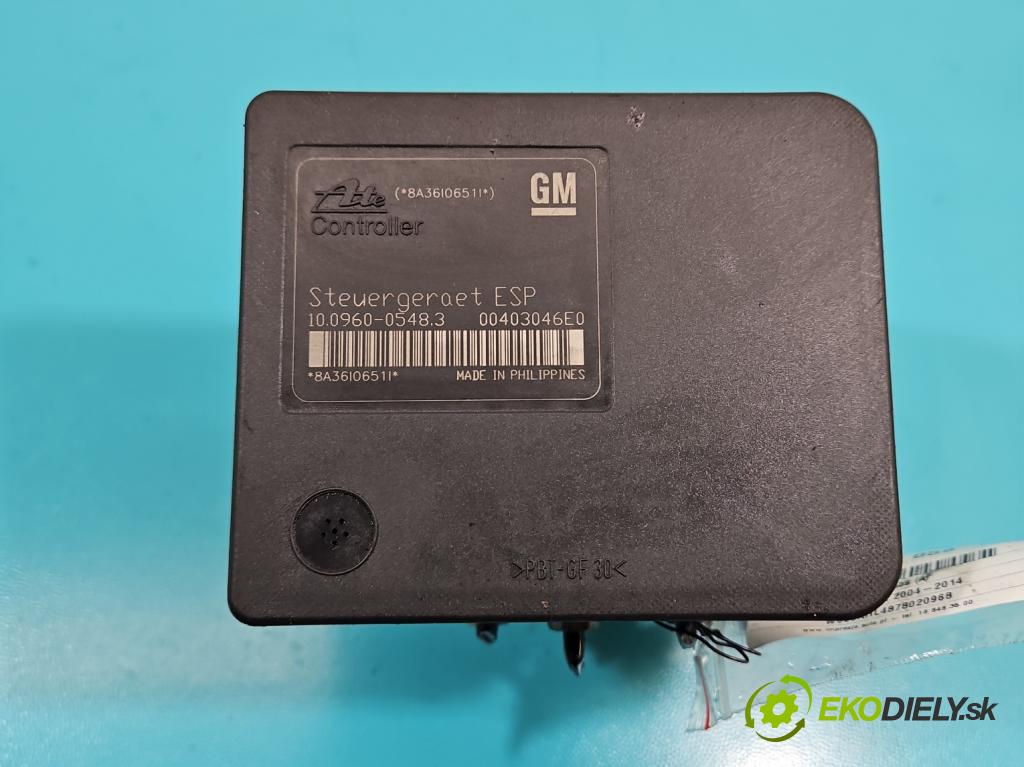 Opel Astra III 2004-2014 1.9 cdti 101 HP manual 74 kW 1910 cm3 5- čerpadlo abs 13213610 (Pumpy ABS)