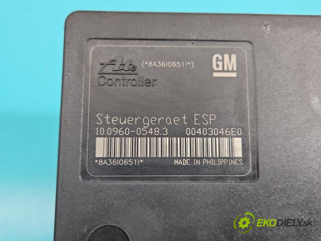 Opel Astra III 2004-2014 1.9 cdti 101 HP manual 74 kW 1910 cm3 5- čerpadlo abs 13213610 (Pumpy ABS)