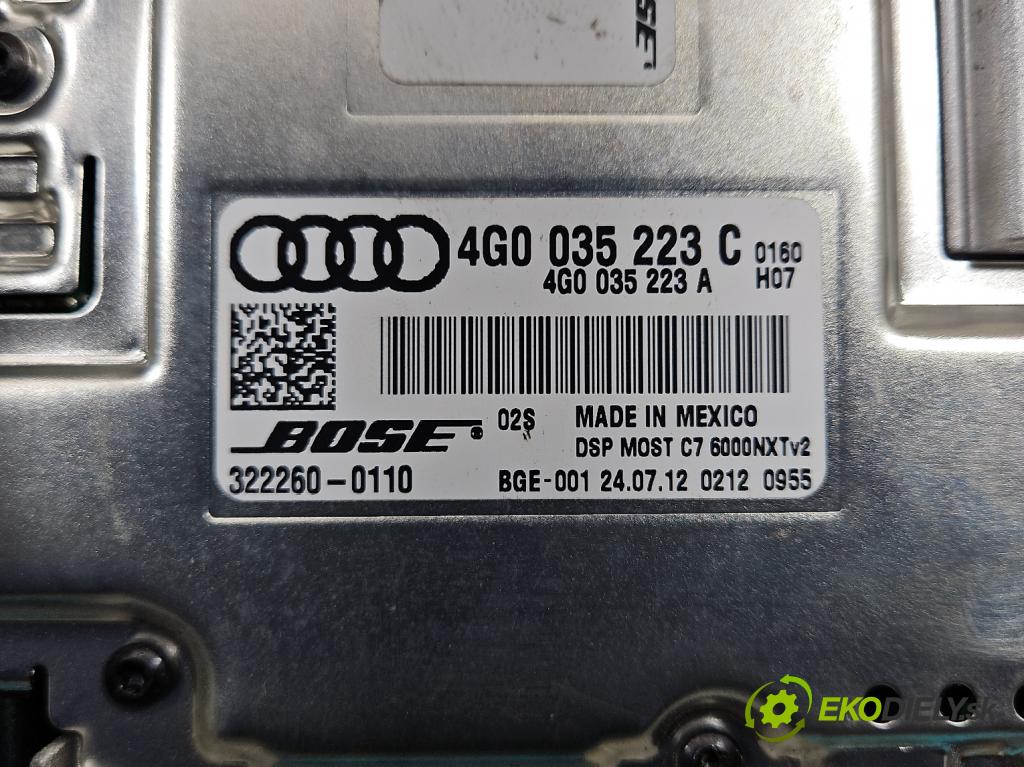 Audi A8 D4 2009-2017 3.0 TFSI automatic 213 kW 2995 cm3 4- Zesilovač: 4G0035223C (Zesilovače)