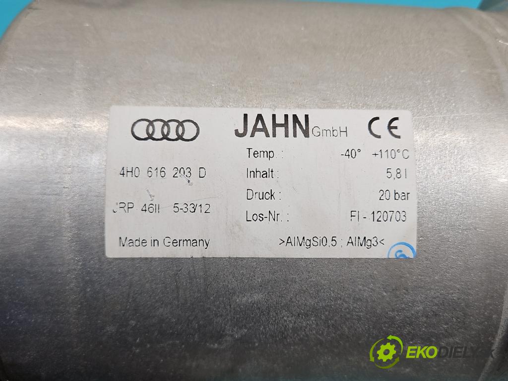 Audi A8 D4 2009-2017 3.0 TFSI automatic 213 kW 2995 cm3 4- Nádrž: vzduchu 4H0616203D (Obaly filtrov vzduchu)