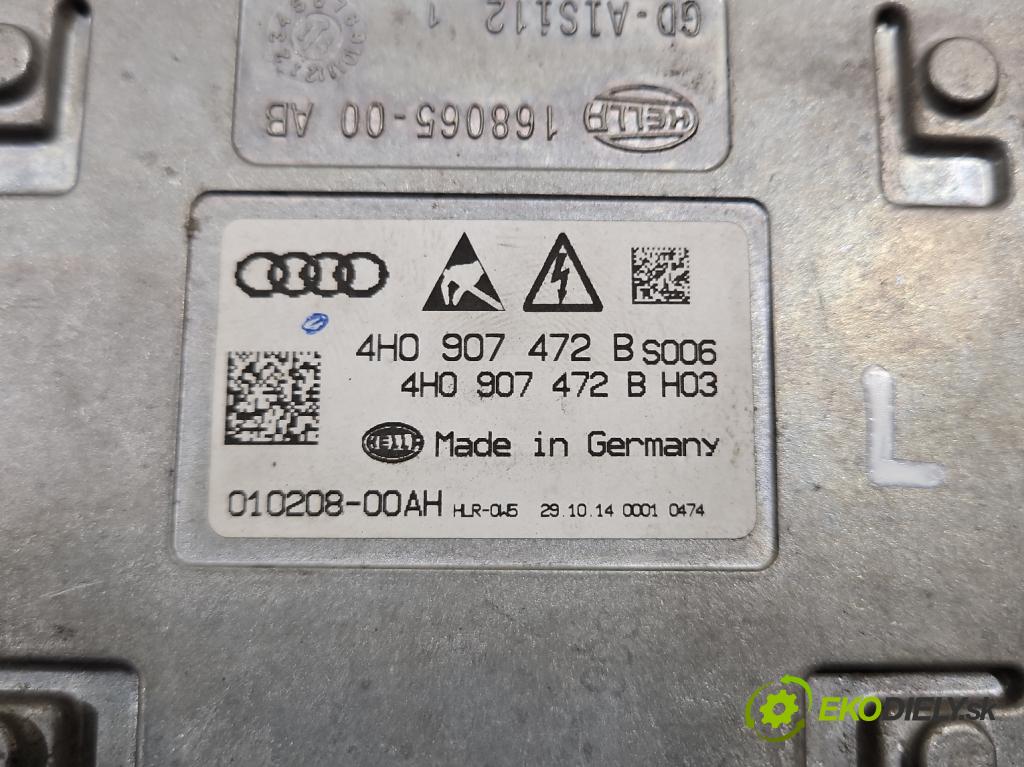 Audi A8 D4 2009-2017 3.0 TFSI automatic 213 kW 2995 cm3 4- střídač: xenon 4H0907472B (Riadiaca jednotka xenónu)