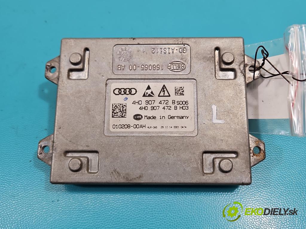 Audi A8 D4 2009-2017 3.0 TFSI automatic 213 kW 2995 cm3 4- střídač: xenon 4H0907472B (Riadiaca jednotka xenónu)
