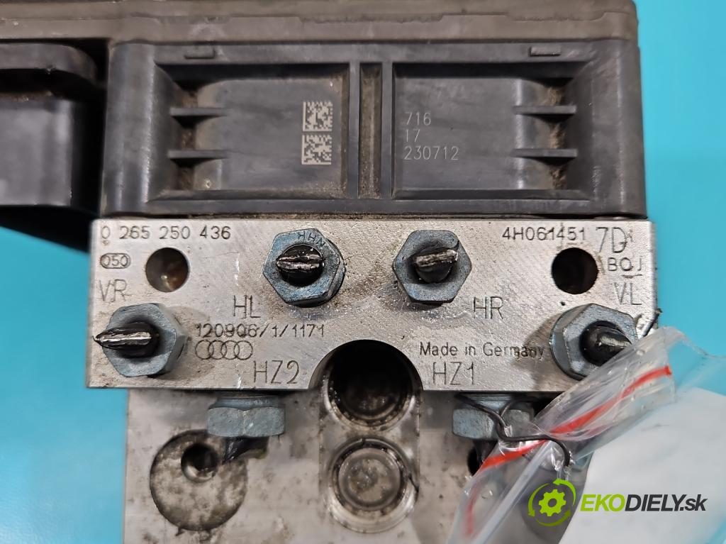 Audi A8 D4 2009-2017 3.0 TFSI automatic 213 kW 2995 cm3 4- čerpadlo abs 4H0614517D (Pumpy ABS)