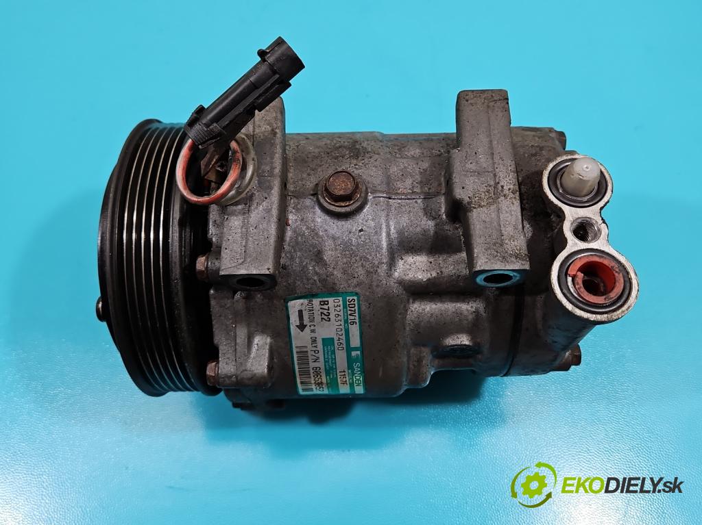 Alfa romeo Gt 1.9 jtd 150 HP manual 110 kW 1910 cm3 3- Kompresor: klimatizácie SD7V16 (Kompresory klimatizácie)