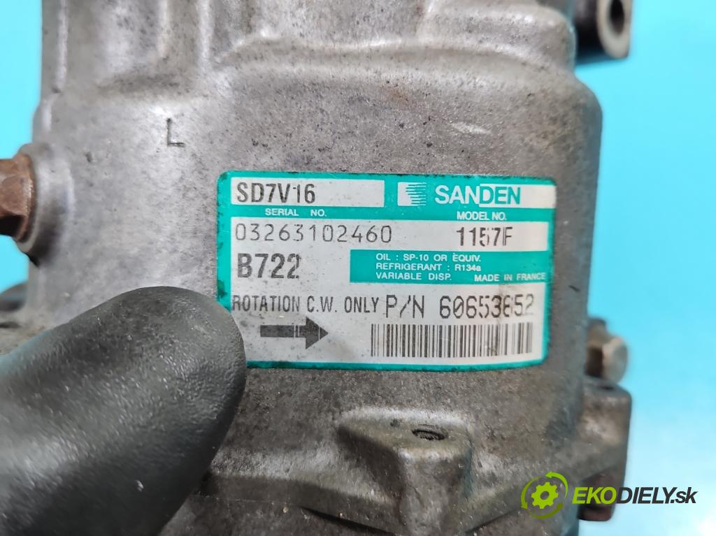 Alfa romeo Gt 1.9 jtd 150 HP manual 110 kW 1910 cm3 3- Kompresor: klimatizácie SD7V16 (Kompresory klimatizácie)