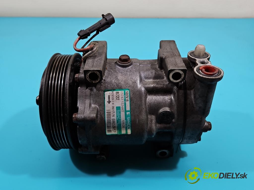 Alfa romeo Gt 1.9 jtd 150 HP manual 110 kW 1910 cm3 3- Kompresor: klimatizácie SD7V16 (Kompresory klimatizácie)