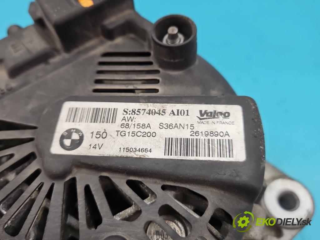 Toyota Avensis III T27 2009-2018 2.0 D4D 143 HP manual 105 kW 1995 cm3 5- Alternator 8574045AI01 (Alternátory)