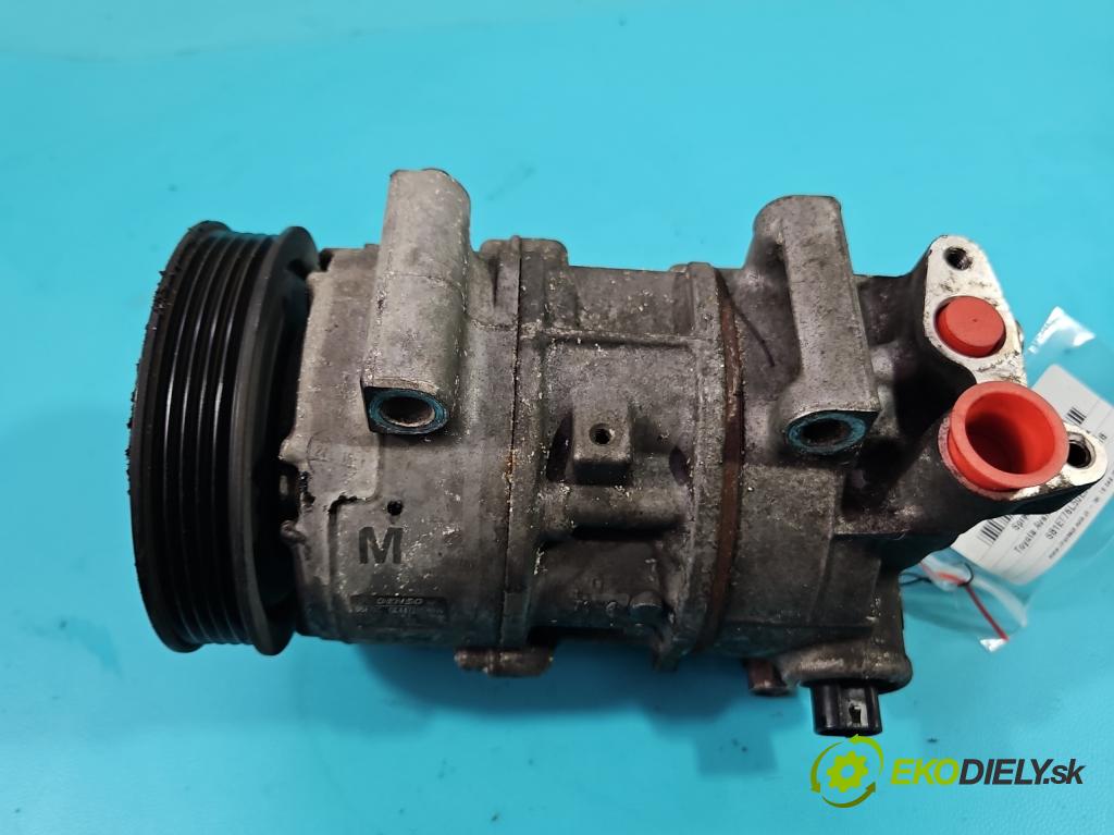 Toyota Avensis III T27 2009-2018 2.0 D4D 143 HP manual 105 kW 1995 cm3 5- Kompresor: klimatizácie GE447280-9281 (Kompresory klimatizácie)