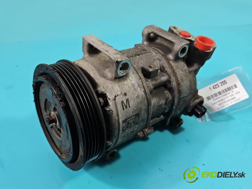 Toyota Avensis III T27 2009-2018 2.0 D4D 143 HP manual 105 kW 1995 cm3 5- Kompresor: klimatizácie GE447280-9281 (Kompresory klimatizácie)