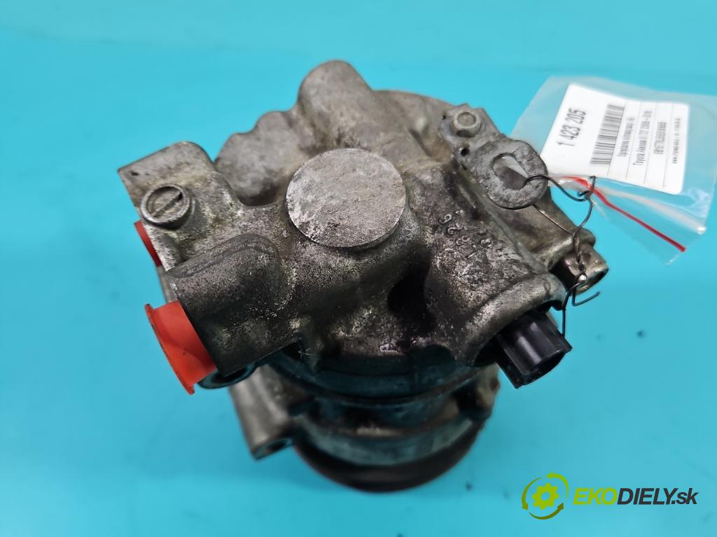 Toyota Avensis III T27 2009-2018 2.0 D4D 143 HP manual 105 kW 1995 cm3 5- Kompresor: klimatizácie GE447280-9281 (Kompresory klimatizácie)