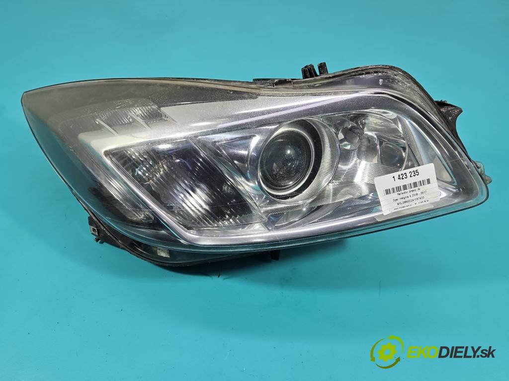 Opel Insignia A 2008-2017 2.0 T 220KM automatic 162 kW 1998 cm3 5- Reflektor: pravý  (Pravé)
