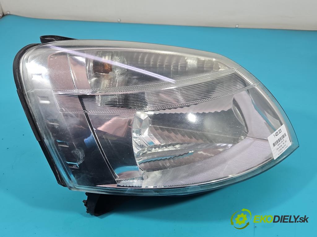 Citroen Berlingo I 1996-2008 1.9d 69KM manual 51 kW 1868 cm3 5- Reflektor: pravý  (Pravé)