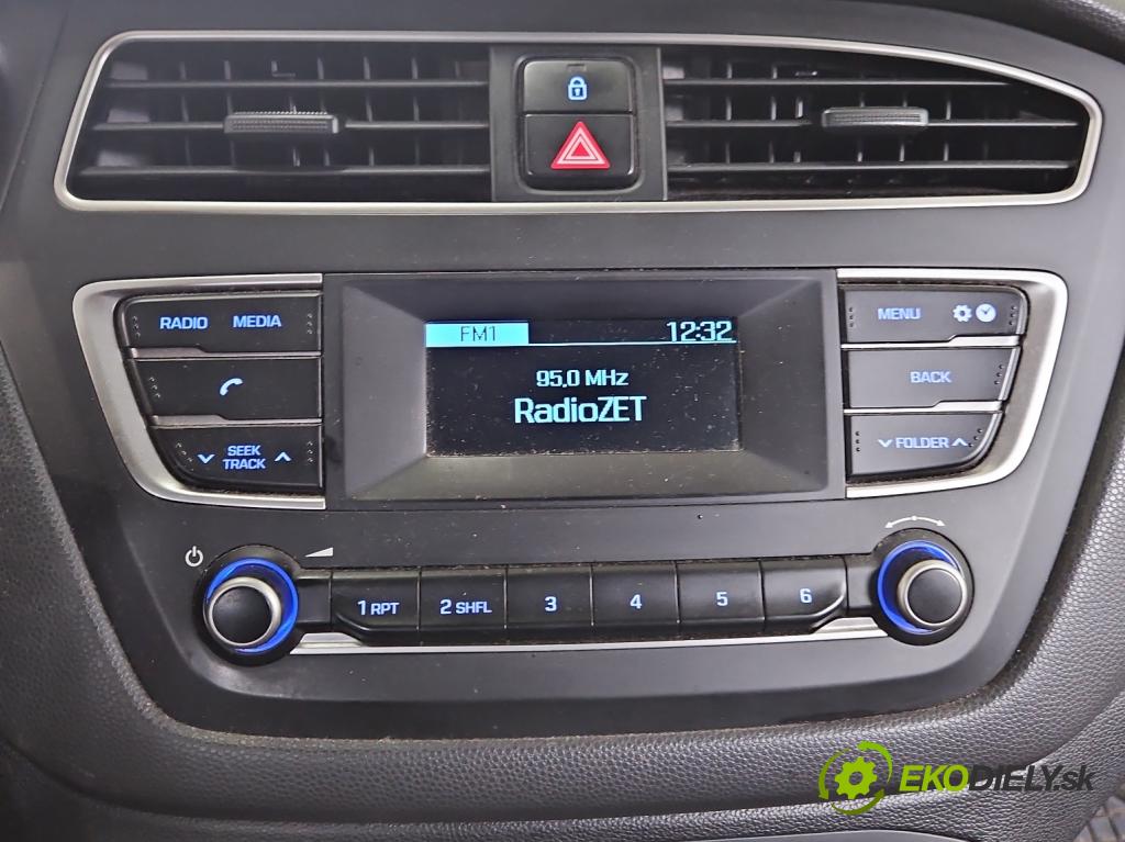 Hyundai i20 II 2014 -2020 1.2 16V (G4LA) 84KM manual 61,8 kW 1248 cm3 5- Radio originál 96150C8WC0