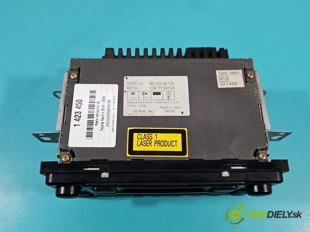 Toyota Rav4 II 2000-2005 2.0 d4d 116 HP manual 85 kW 1995 cm3 5- Radio originál 86120-42130