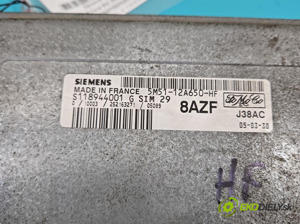 Ford Focus Mk2 2004-2011 1.6 16V 116 HP manual 85 kW 1596 cm3 5- riadiaca jednotka motora 5M51-12A650-HF