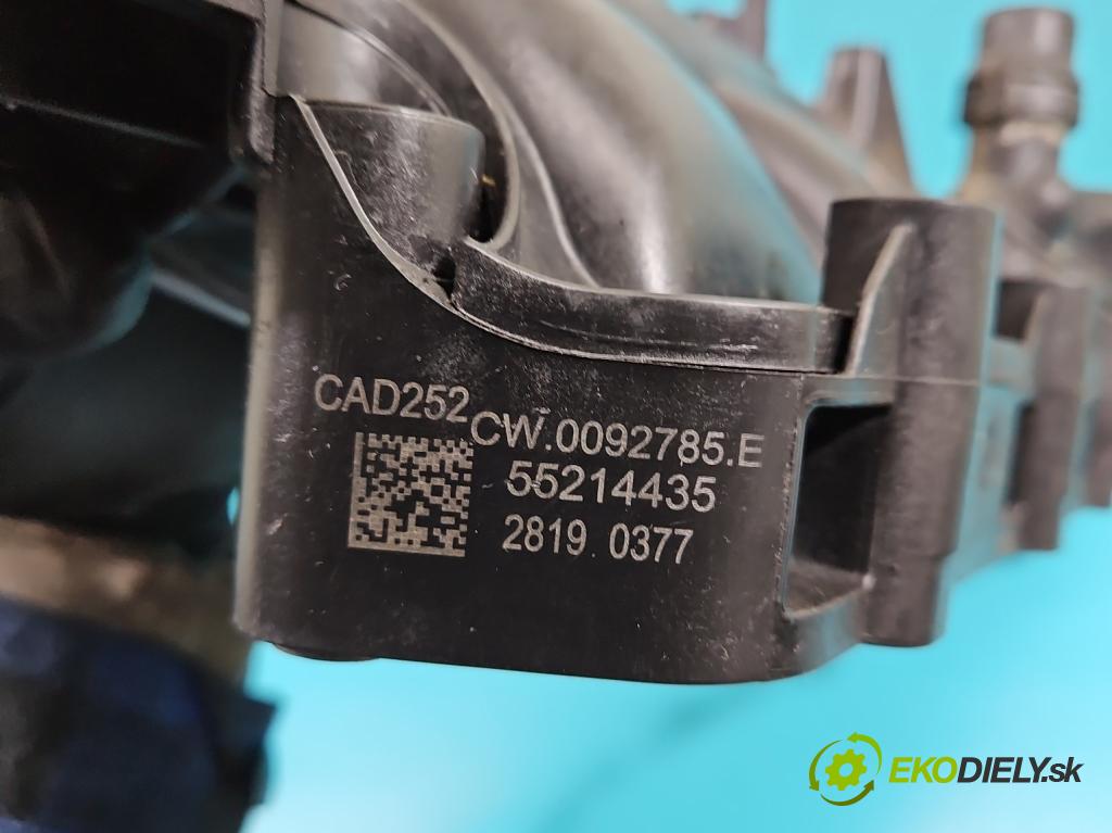 Fiat Doblo II 2010- 1.6 JTD 101 HP manual 74 kW 1598 cm3 5- zvod nasávací 55214435 (Sacie potrubia)