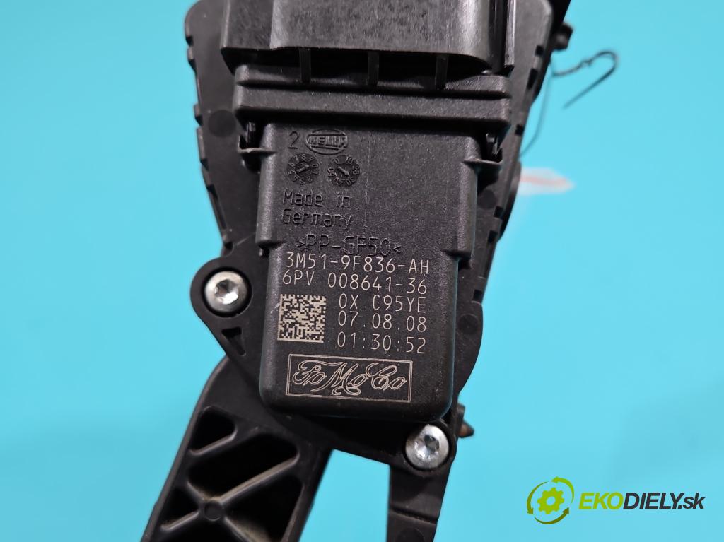 Ford Kuga Mk1 2008-2013 2.0 TDCi 136 HP manual 100 kW 1997 cm3 5- pedal plyn potenciometr: 3M51-9F836-AH