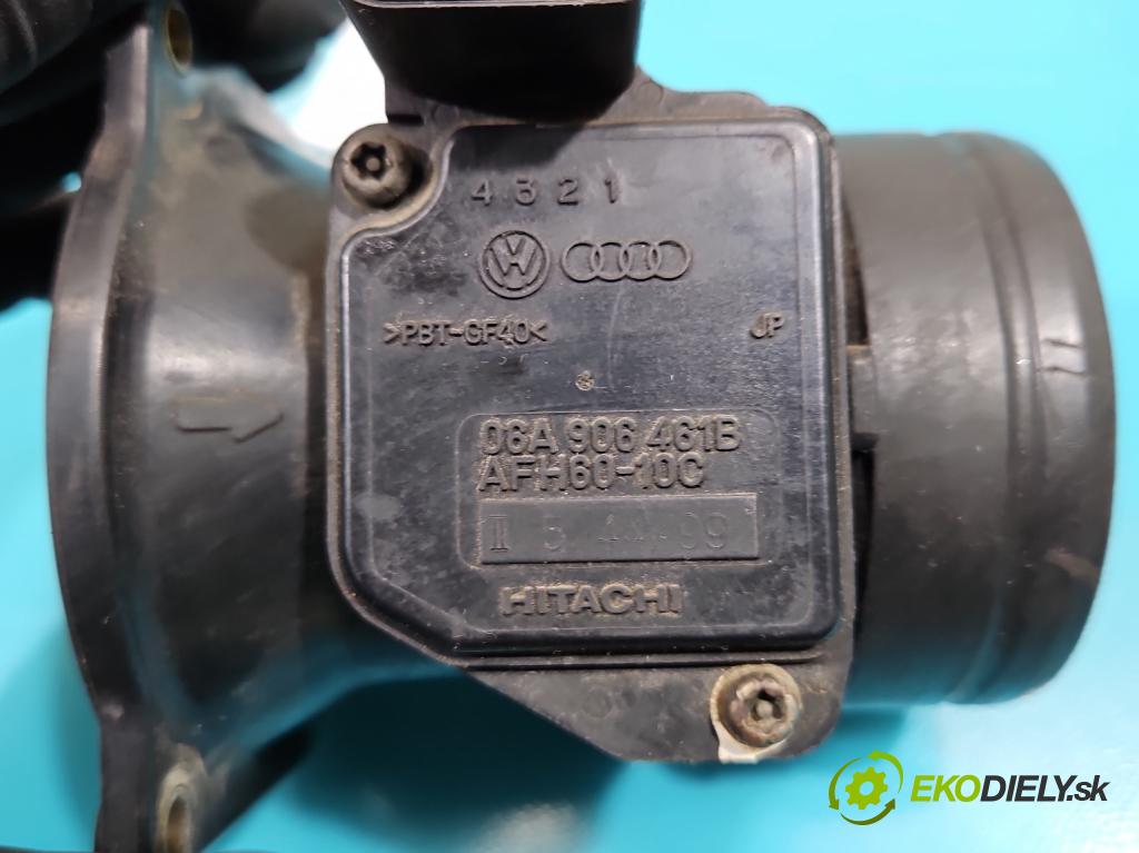 Audi A4 B6 2000-2004 1.6 8V 102 HP manual 75 kW 1595 cm3 4- průtokoměr: 06A906461B (Váhy vzduchu)