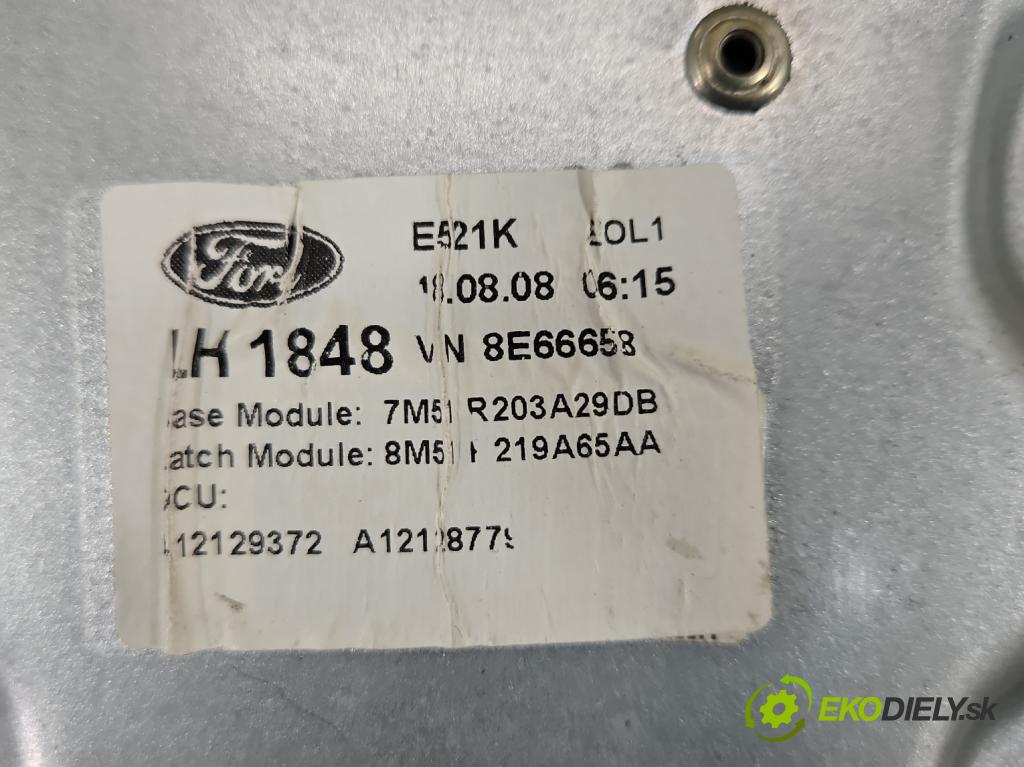 Ford Kuga Mk1 2008-2013 2.0 TDCi 136hp manual 100 kW 1997 cm3 5- mechanismus stahování přední levý 7M5T-14B533AD