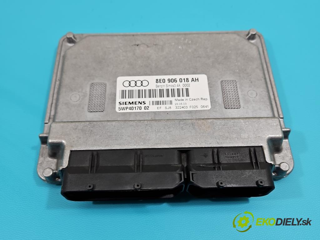 Audi A4 B6 2000-2004 1.6 8V 102 HP manual 75 kW 1595 cm3 4- riadiaca jednotka motora 8E0906018AH