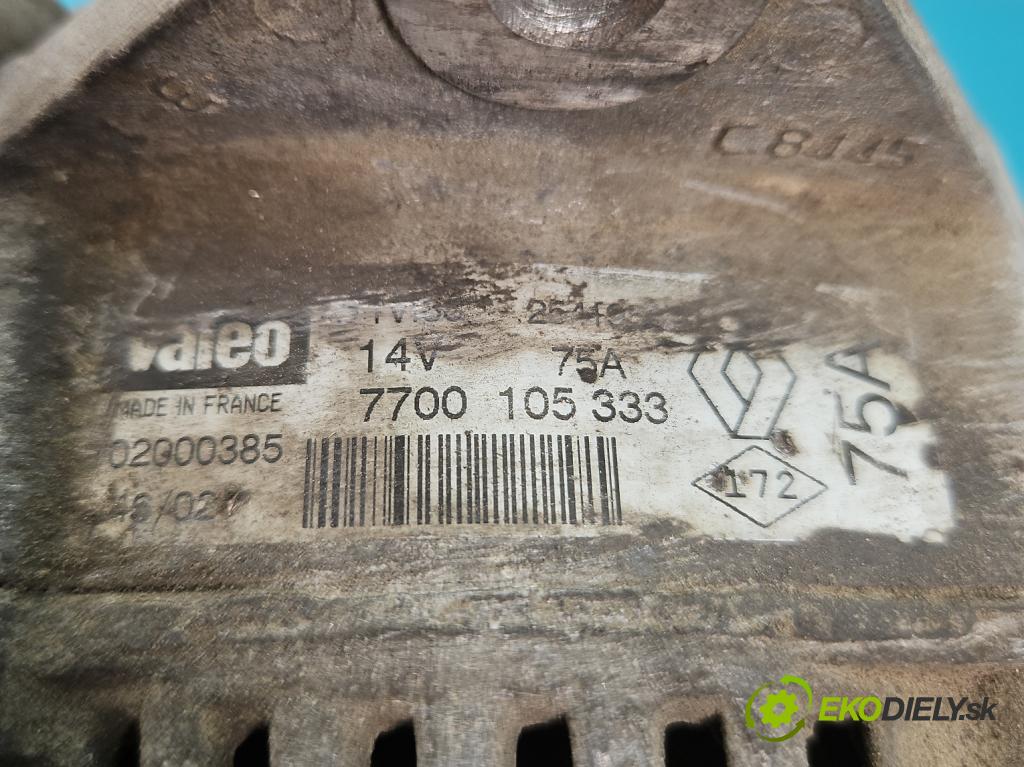 Renault Kangoo I 1998-2008 1.9d 54 HP manual 40 kW 1870 cm3 5- Alternator 7700105333 (Alternátory)