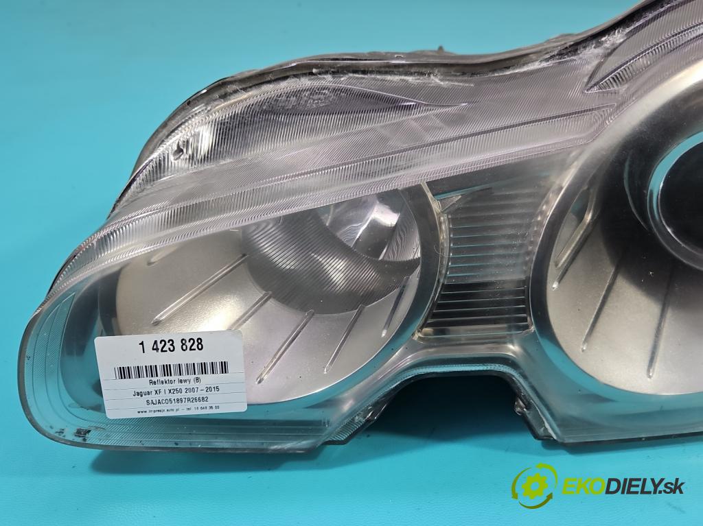 Jaguar XF I X250 2007-2015 2.7 TD V6 207 HP automatic 152 kW 2720 cm3 4- Reflektor: ľavý  (Kľučka dverí ostatné)
