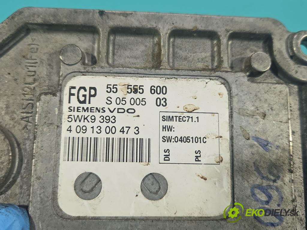 Opel Astra II 1998-2009 1.8 16V 125 HP manual 92 kW 1796 cm3 5- riadiaca jednotka motora 55555600