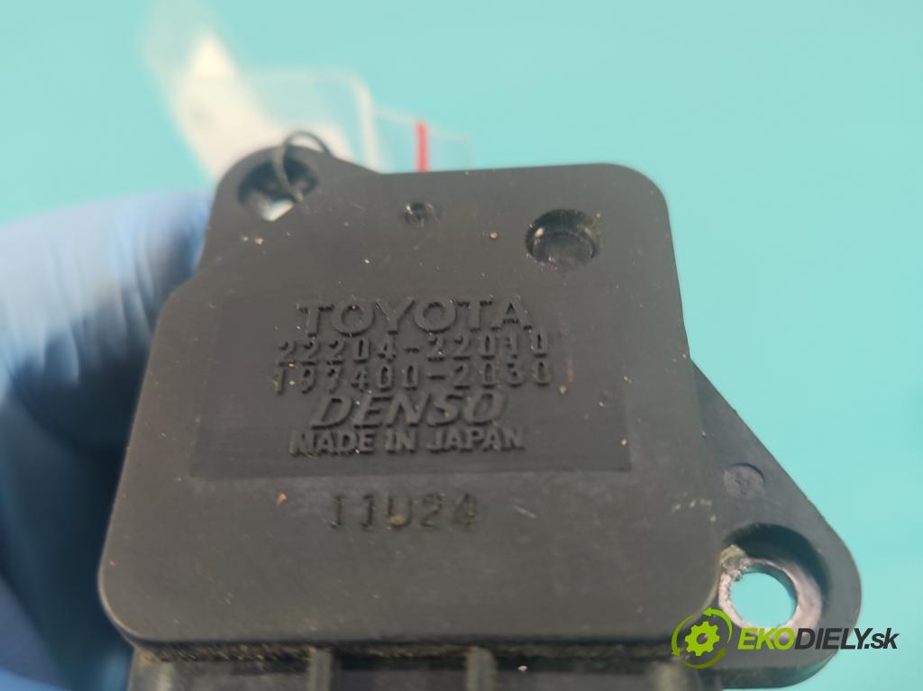 Toyota Yaris I 1999-2005 1.0 vvti 68 HP manual 50 kW 998 cm3 5- průtokoměr: 22204-22010 (Váhy vzduchu)