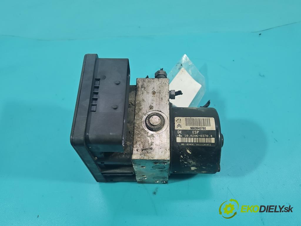 Peugeot 207 1.4 16v 95 HP manual 70 kW 1397 cm3 3- čerpadlo abs 9663945780 (Pumpy ABS)