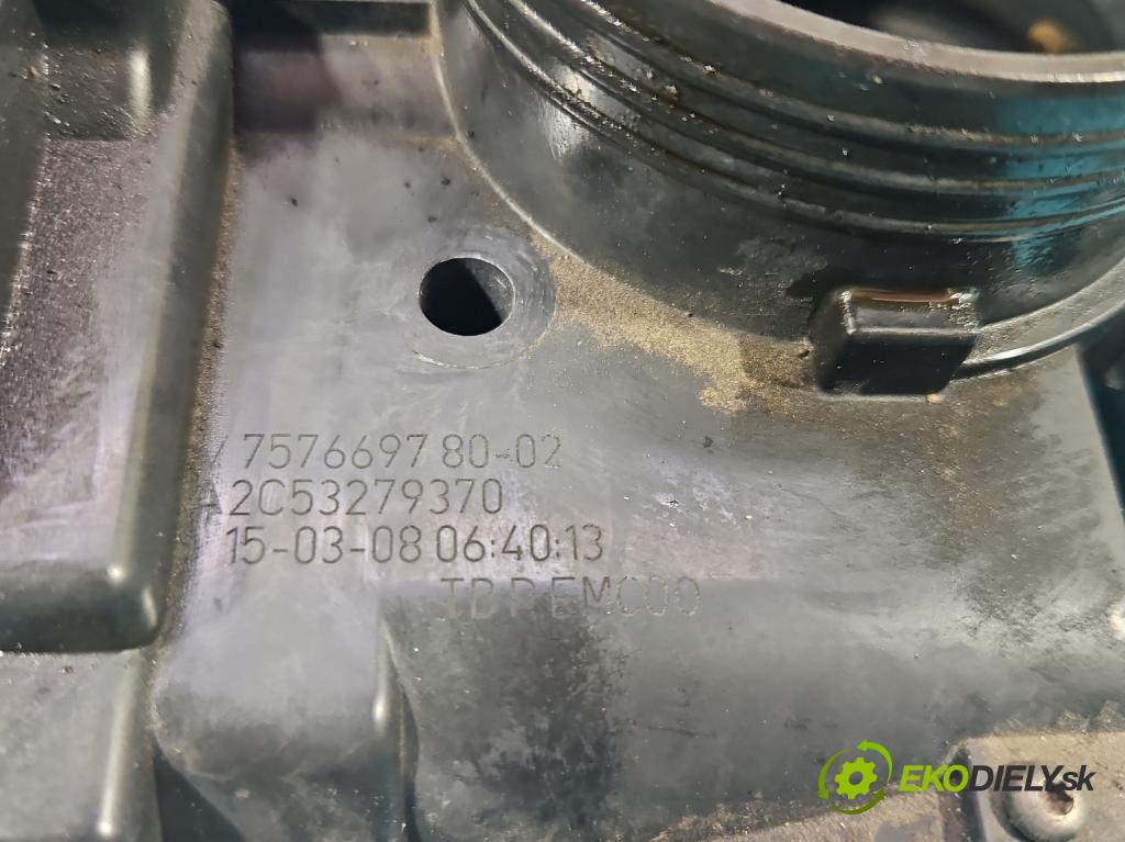 Peugeot 207 1.4 16v 95 hp manual 70 kW 1397 cm3 3- škrticí klapka 757669780-02 (Škrticí klapka)