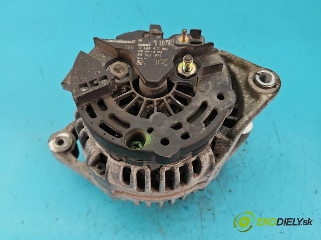 Opel Vectra C 2002-2008 1.8 16v 122 HP manual 90 kW 1796 cm3 4- Alternator 0124415002 (Alternátory)