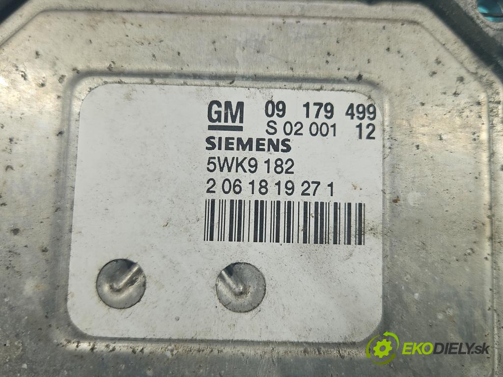Opel Vectra C 2002-2008 1.8 16v 122 HP manual 90 kW 1796 cm3 4- riadiaca jednotka motora 09179499