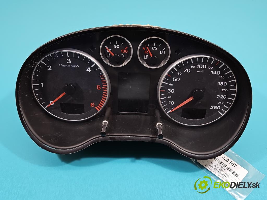 Audi A3 8P 2003-2012 1.9 tdi (BKC) 105 HP manual 77 kW 1896 cm3 3- prístrojovka/ budíky 8P0920930C (Prístrojové dosky, displeje)