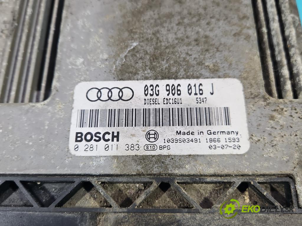 Audi A3 8P 2003-2012 1.9 tdi (BKC) 105 HP manual 77 kW 1896 cm3 3- riadiaca jednotka motora 03G906016J