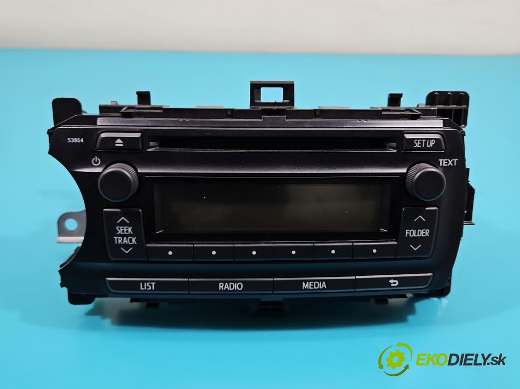 Toyota Yaris III 2011-2020 1.0 VVT-i: 69KM manual 51 kW 998 cm3 3- Radio originál 86120-0D640