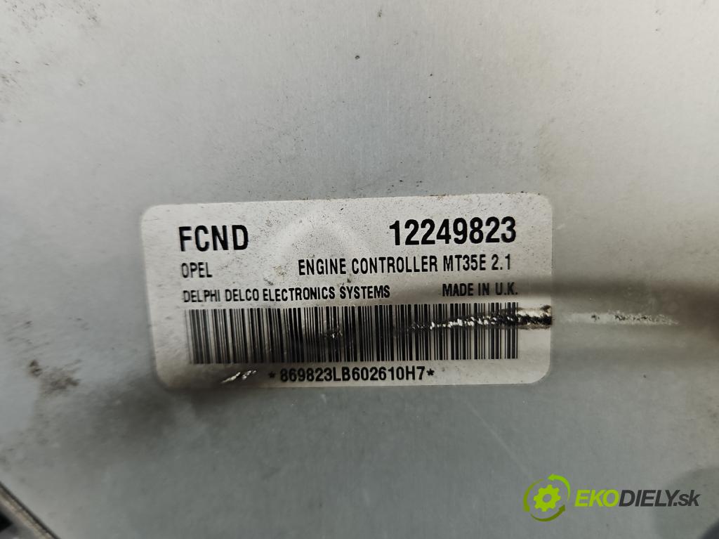 Opel Meriva A 2002-2010 1.6 16V 105 HP manual 77 kW 1598 cm3 5- riadiaca jednotka motora 12249823